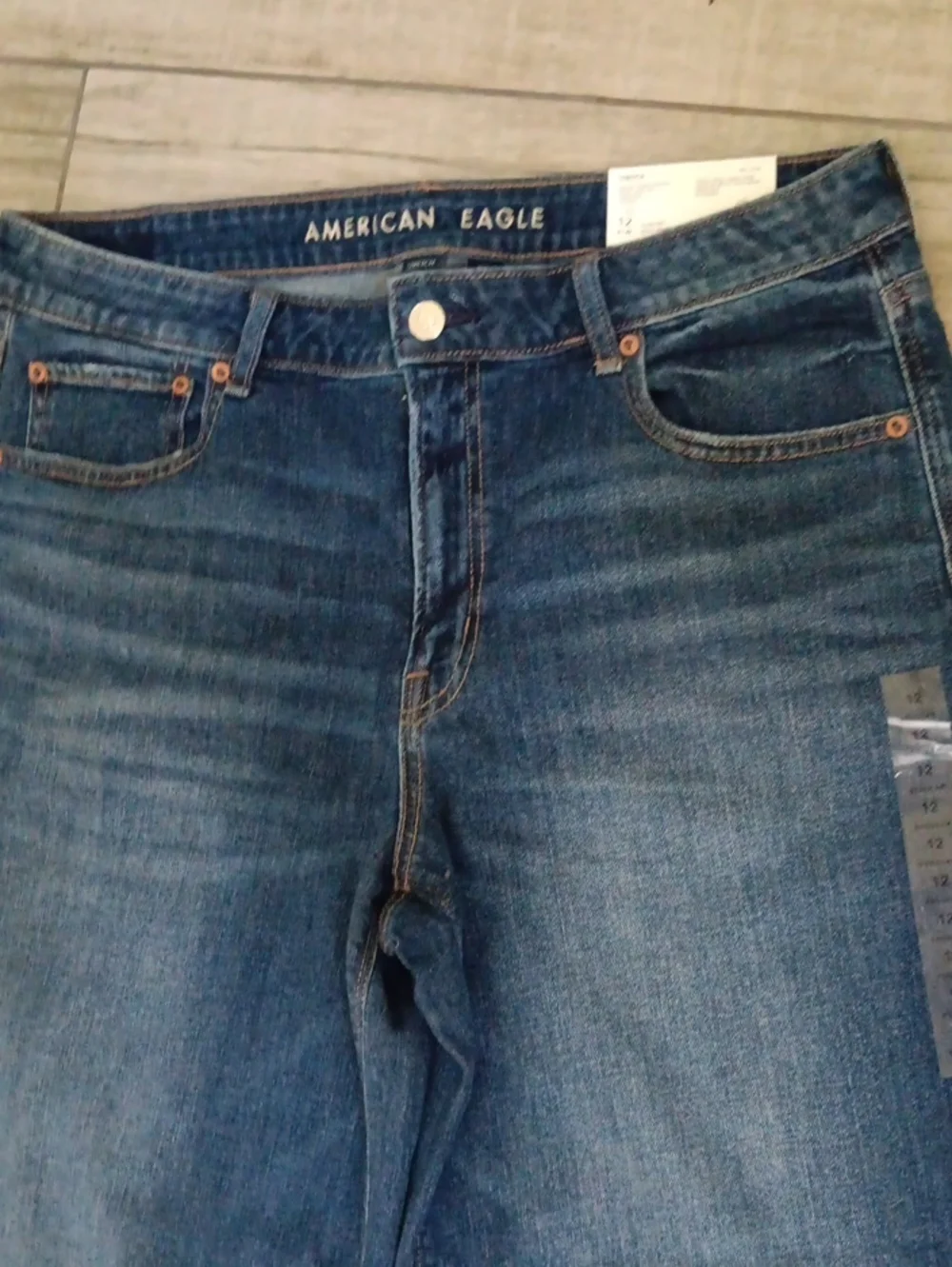 AMERICAN EAGLE..DREAMY DRAPE LOW RISE BAGGY WIDE LEG..SIZE 12